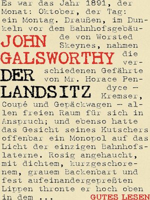 cover image of Der Landsitz